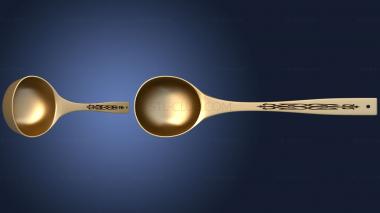 3D model Ladle with recessed decor (STL)